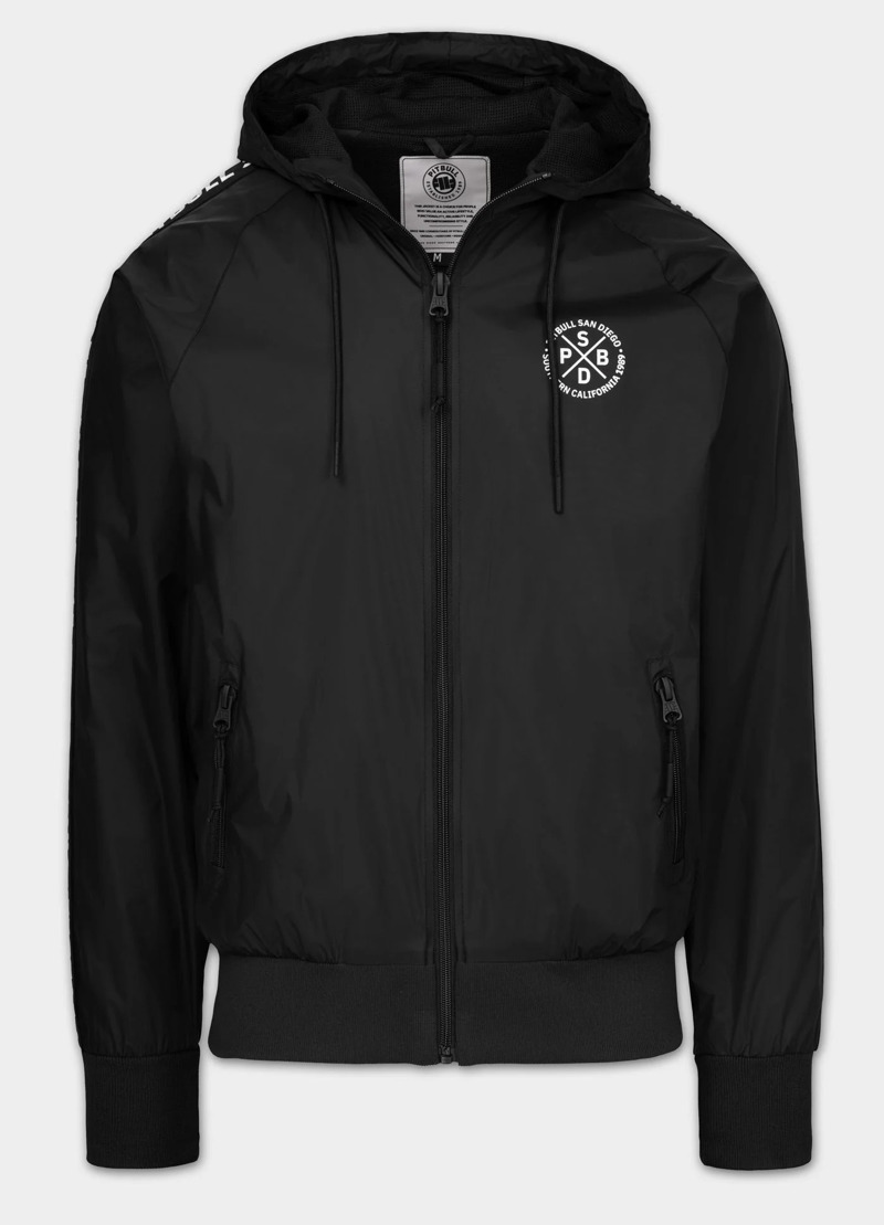 Pitbull sports Transitional hooded jacket ATHLETIC TAPE